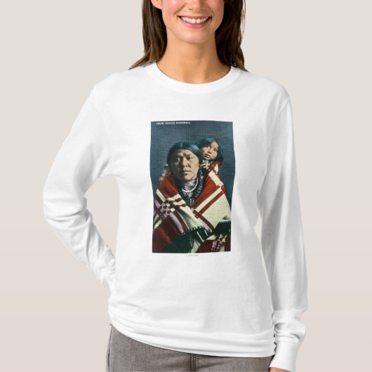 A Crow Indian Madonna en Child T-shirt (Voorkant)