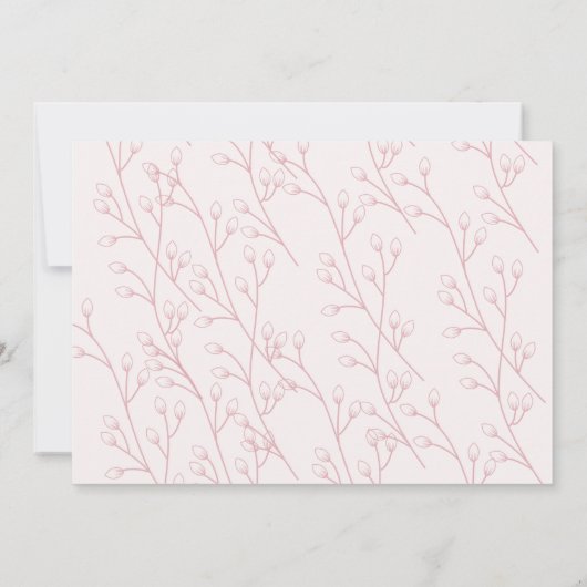 "A Crown for Princess" Pastel Shade Baby shower Kaart (Achterkant)