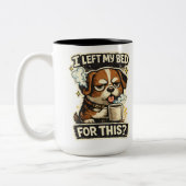 A cup for dog lovers tweekleurige koffiemok (Links)