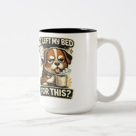 A cup for dog lovers tweekleurige koffiemok