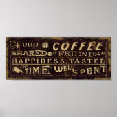 A Cup of Coffee Shared With Friends Poster (Voorkant)
