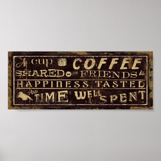 A Cup of Coffee Shared With Friends Poster (Voorkant)