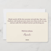 A Cup of Love Card Flat Greeting Card Feestdagenkaart (Achterkant)