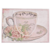 A Cup thee voor Moederdag roze Groot Cadeauzakje (Achterkant)