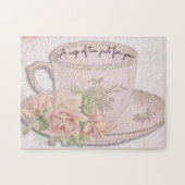 A Cup thee voor Moederdag roze Legpuzzel (Horizontaal)