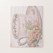 A Cup thee voor Moederdag roze Legpuzzel (Verticaal)