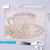 A Cup thee voor Moederdag roze Tissuepapier (Craft)