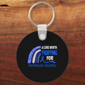 A Cure Worth Fighting For Hydrocephalus Awareness Sleutelhanger (Voorkant)