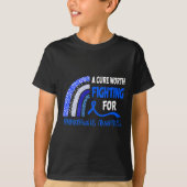 A Cure Worth Fighting For Hydrocephalus Awareness T-shirt (Voorkant)