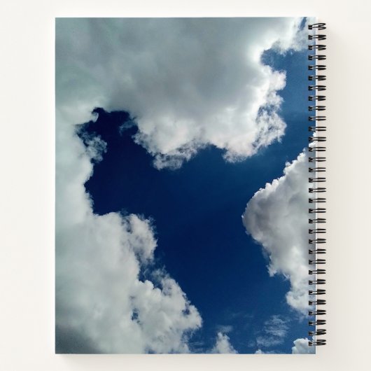 A curve in the clouds notitieboek (Achterkant)