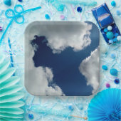 A curve in the clouds papieren bordje (Feest)