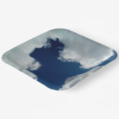 A curve in the clouds papieren bordje (Gebogen)