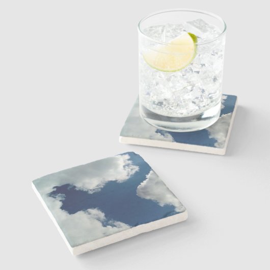 A curve in the clouds stenen onderzetter (Zijkant)