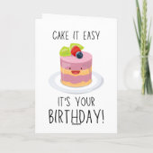 A cute and funny birthday greeting card featuring kaart (Achterkant)