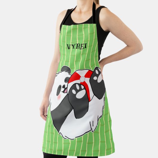 A Cute Baby Panda Playing with a Ball Schort (Insitu)