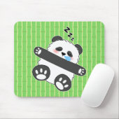 A Cute Baby Panda Sleeping Peacefully Muismat (Met muis)