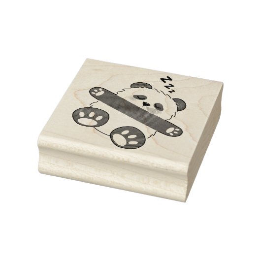 A Cute Baby Panda Sleeping Peacefully Rubberstempel (Stempel)