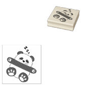 A Cute Baby Panda Sleeping Peacefully Rubberstempel (Gestempeld)