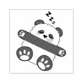 A Cute Baby Panda Sleeping Peacefully Rubberstempel (Afrduk)