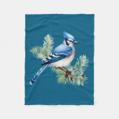 A Cute Blue Jay  Fleece Deken (Voorkant)