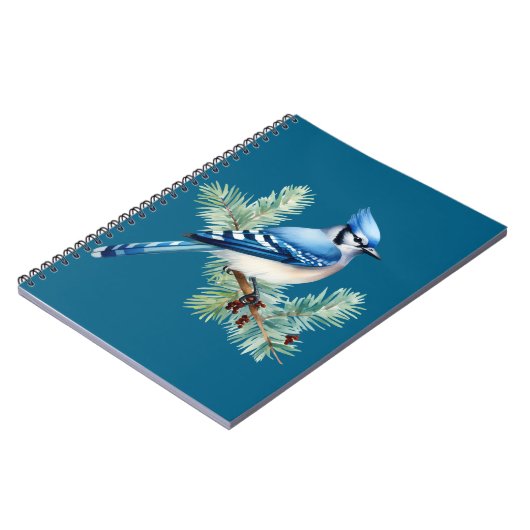 A Cute Blue Jay  Notitieboek (Linkerzijde)