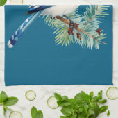 A Cute Blue Jay Theedoek (Gevouwen)