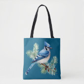A Cute Blue Jay  Tote Bag (Voorkant)