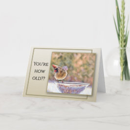 A Cute Card Question Your Age - Birthday Card Kaart