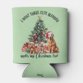 A cute dog and puppy lover Christmas design Blikjeskoeler (Achterkant)