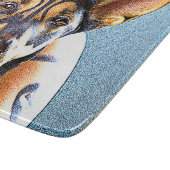 "A Cute Dog" Cute Photo. Bestel nu Snijplank (Hoek)