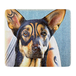 "A Cute Dog" Cute Photo. Bestel nu Snijplank