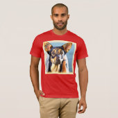 "A Cute Dog" Cute Photo. Bestel nu T-shirt (Voorkant volledig)