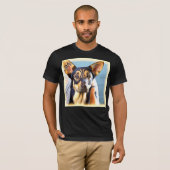 "A Cute Dog" Cute Photo. Bestel nu T-shirt (Voorkant volledig)