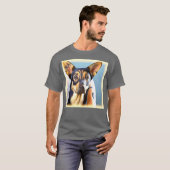 "A Cute Dog" Cute Photo. Bestel nu T-shirt (Voorkant volledig)