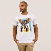 "A Cute Dog" Cute Photo. Bestel nu T-shirt (Voorkant volledig)
