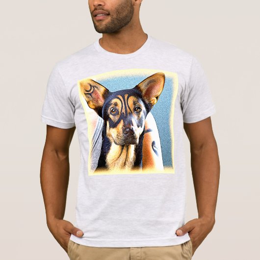 "A Cute Dog" Cute Photo. Bestel nu T-shirt (Voorkant)