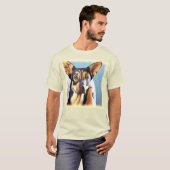 "A Cute Dog" Cute Photo. Bestel nu T-shirt (Voorkant volledig)