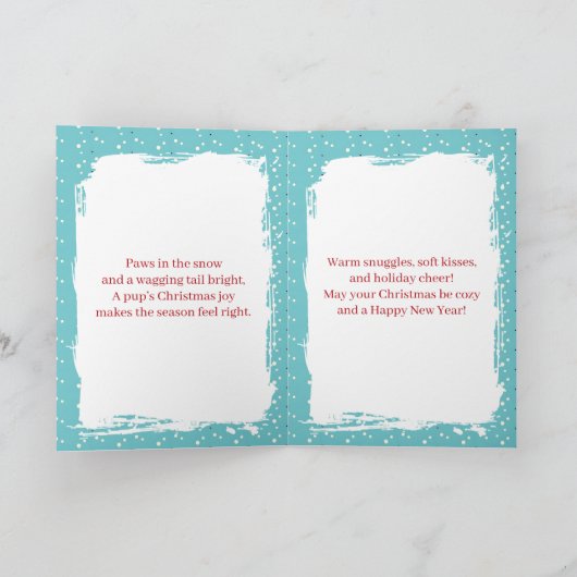 A Cute Festive Corgi Christmas Kaart (Binnen)