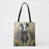 A Cute Forest Badger Tote Bag (Voorkant)