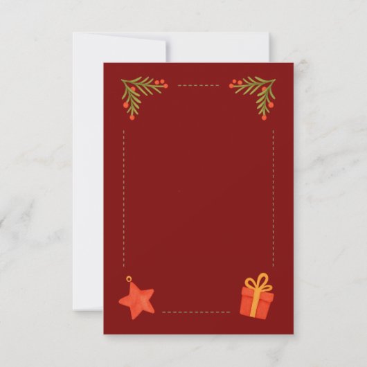 A cute glittery snowman bedankkaart (Achterkant)