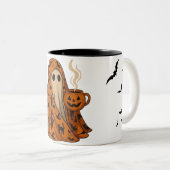 A cute Halloween mug for halloween party. Tweekleurige Koffiemok (Voorkant rechts)