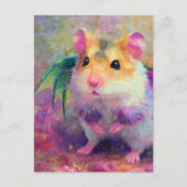 A cute hamster dragon briefkaart (Voorkant)