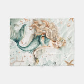 A Cute Mermaid Fleece Deken (Voorkant (Horizontaal))