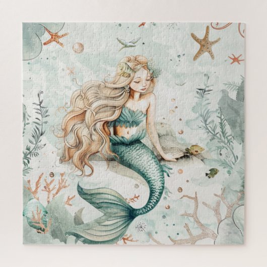 A Cute Mermaid Legpuzzel (Verticaal)
