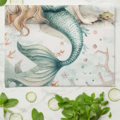 A Cute Mermaid Theedoek (Gevouwen)