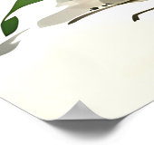 A cute panda with rosy cheeks sits happily poster (Hoek)