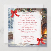 A Cute Poodle Christmas Personalized Feestdagenkaart (Achterkant)