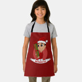 A cute toddler holding a Christmas present Schort (Insitu)