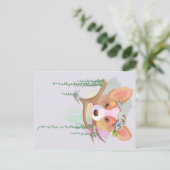 A Cute Waterverf Corgi | Vakantietoeslag Feestdagenkaart (Staand voorkant)