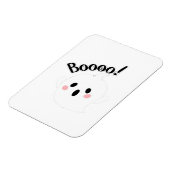 A Cute White Boo Creative Casual Magneet (Linkerzijde)